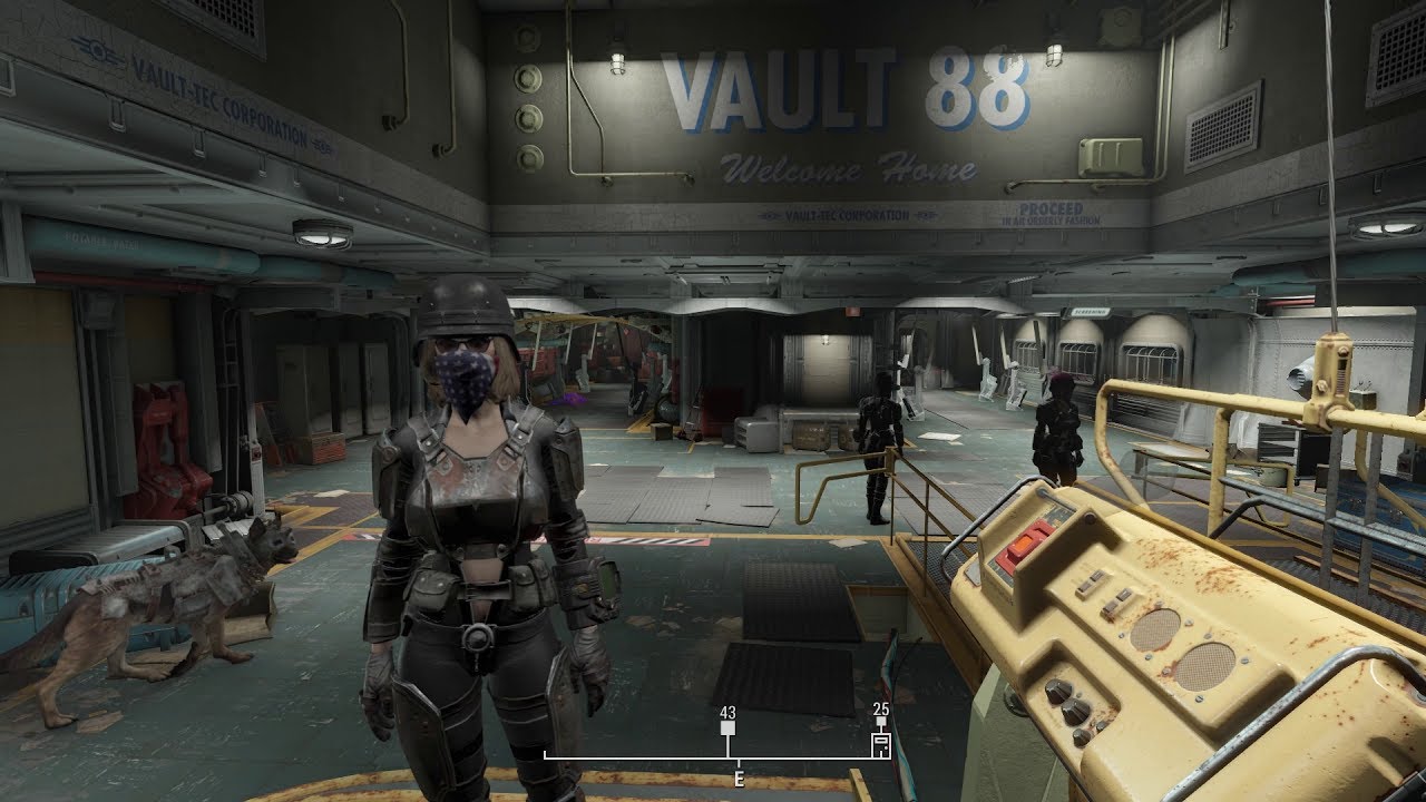 Vault 88 Restored Lighting Rad Scanners Turrets [PS4] [PS4